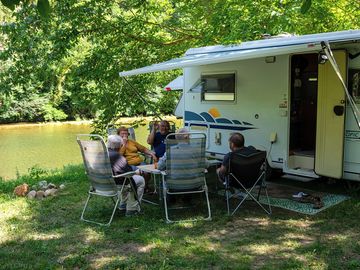 Large pitch by the river