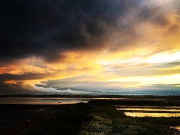 Moody views towards the mournes