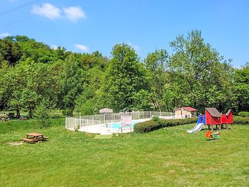 Swimming pool and play area