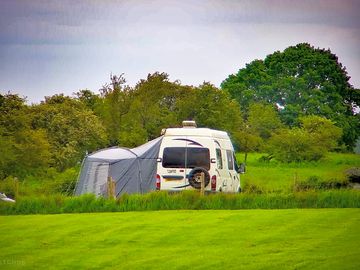 Large campervan with optional drive-away awning