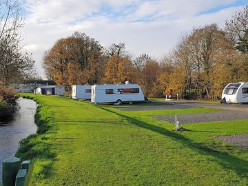 Spacious electric hardstanding pitch