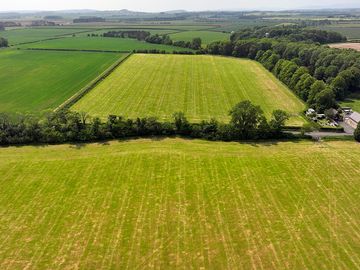 Camping field seen from above
