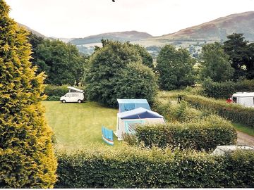 Spacious pitches in the first camping paddock