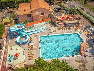 Aerial view of the pool