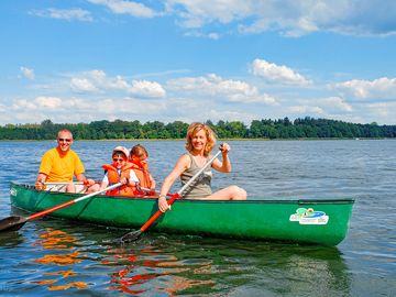 Canoe on the lake