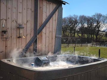Hot tub steaming