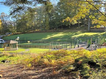 On site playground which boasts an astroturf, zip wire, woodland adventure course and more.