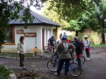 Preparing for the morning ride