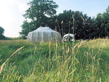 Bell tent pitch