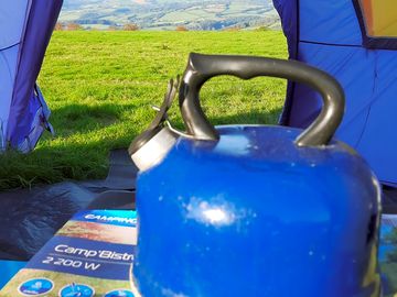 Kettle at the tent