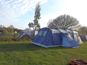 Large family tent on large pitch