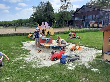 Sandpit in the playground