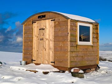 Our utility space and bathroom.....in the snow!!