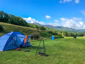 Spacious grass pitches