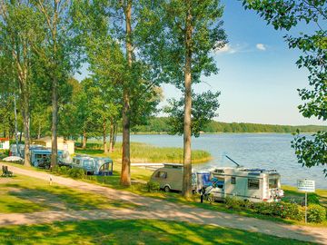 Pitches by the lake