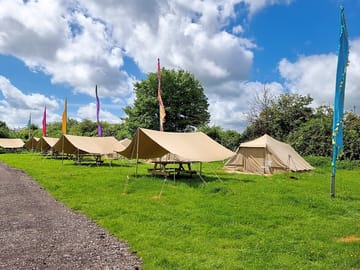 The safari tents
