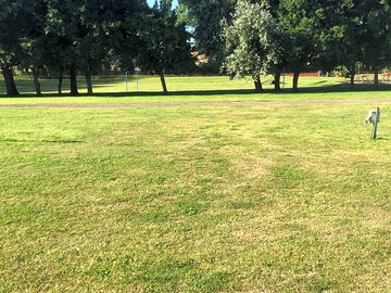 Spacious pitching field