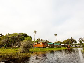 Cabins on the canal at oak harbor rv park.