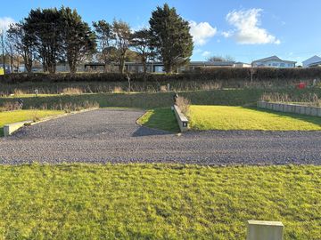 Grass and gravel pitch