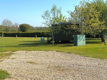 Shepherd's hut shower block