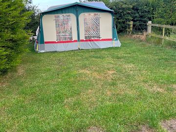 Tent on pitch
