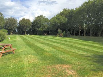 Well-kept grass pitches