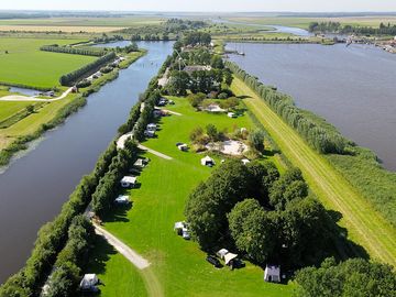 Pitches edging the waterway
