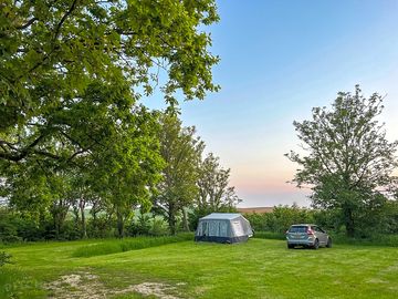 Grass and gravel touring pitches
