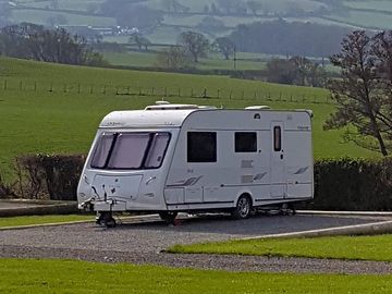 Spacious hardstanding pitch