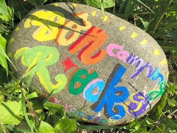 Painted rock trail