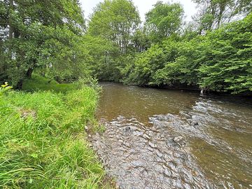 River running through the site