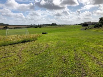 Camping on the lower area looking west towards the entrance