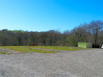 Views across the touring pitches