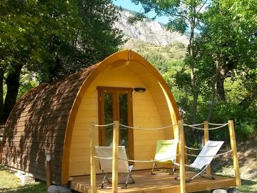 Relax on the shaded terrace