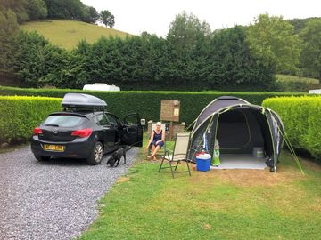 Nice private pitches. This one had your own electric and water fap