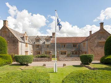 The cabin is set in the curtilage of midelney manor
