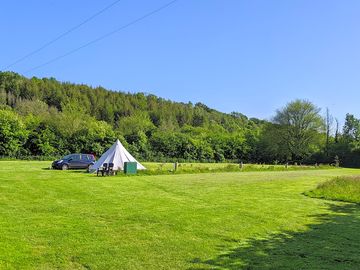 This is the main camping field & the access to the Glamping Paddock