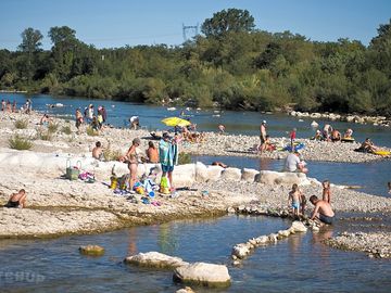 Beach on the river