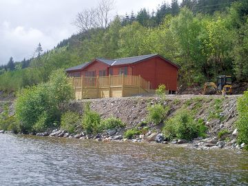 Luxury lodges right by the loch