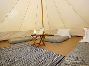 Bell tent interior