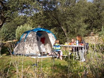 Our shaded pitches very close to all our services, a very quiet familiar area.