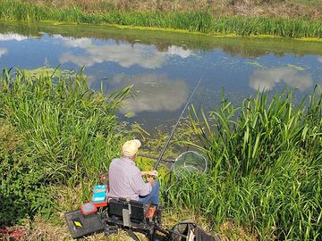 River fishing around the site