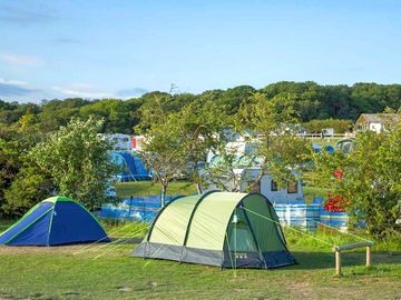 Tents on site