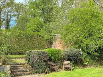 A cosy corner in the walled garden