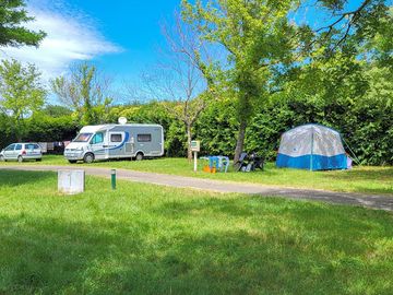 Pitches backed by mature hedges
