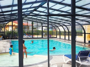 Covered swimming pool