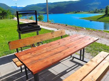 Lake view from the barbecue area