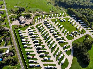 Aerial shot of the park