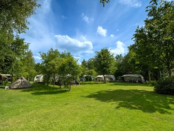 Deel van het campingterrein