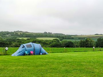Tent pitch with views